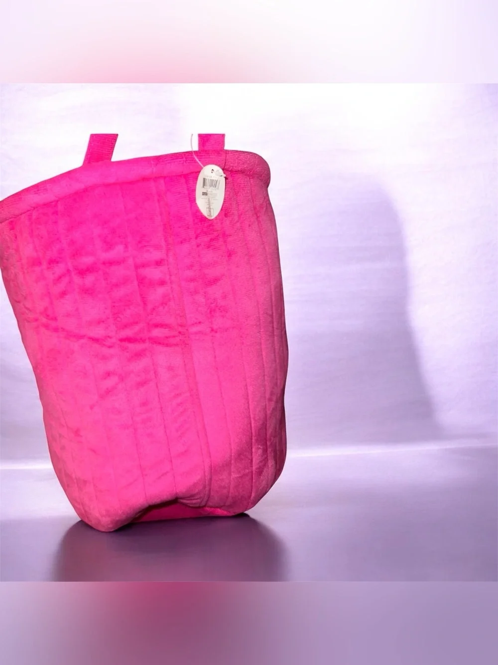 NWT’s Velcro Bin Bright Pink Quilted Tote Bag Home Storage
